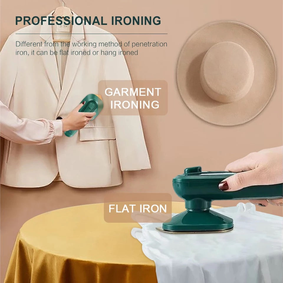 Professional Electric Micro Steam Iron Foldable for Dry and Wet Ironing / Mini Travel Iron Foldable Garment Steamer / Good for Home and Travel